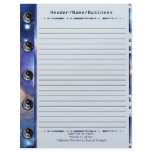 Cosmic Yin Yang Lined Letterhead Design