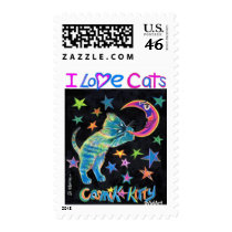 "COSMIK-KITTY" - SylviART postage by SAMurrayART "COSMIK-KITTY" - SylviART postage