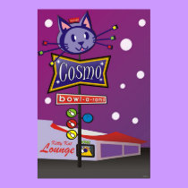 Cosmo Bowl-A-Rama Sign posters by printslink Cosmo Bowl-A-Rama Sign posters