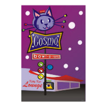 Cosmo Bowl-A-Rama Sign posters