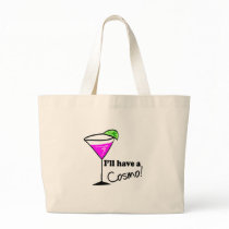 Cosmo Drinker Beach Bag by ldcreative Cosmo Drinker Beach Bag