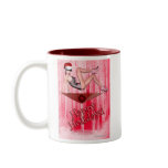 Cosmo Girl Christmas Mug by Alicia Hollinger