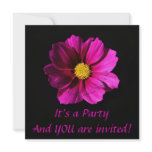 Cosmo on Black Personalized Invite