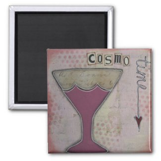 "Cosmo Time" Art Magnet by Nancy Lefko