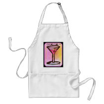 COSMO TIME PINK MARTINI PRINT APRONS