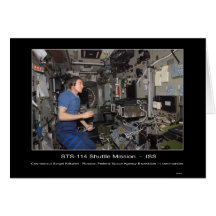 Cosmonaut Sergei Krikalev STS-114 Shuttle Mission  Greeting Cards