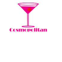 Cosmopolitan Drink in Hot Pink t-shirts