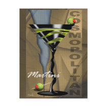 Cosmopolitan Martini Party Invitation postcards