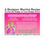 Cosmopolitan Martini Recipe Postcard