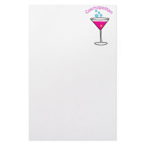 cosmopolitan with the words cosmopolitan on it stationery