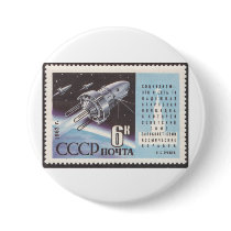 Cosmos 3 / Kosmos 3 Soviet Reserach Satellite Pinback Button