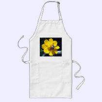 Cosmos Attracts Bumblebee aprons