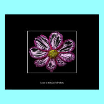 Cosmos Flower (w/ Chrome Special Effects ) posters by Artists4God Cosmos Flower (w/ Chrome Special Effects ) posters