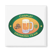 Cosplay Drinking Team magnets by busybrain Cosplay Drinking Team magnets