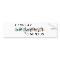 Cosplay Genius bumper stickers