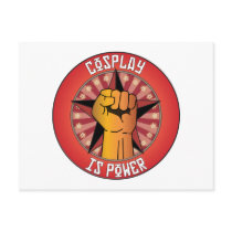 Cosplay Is Power postcards by busybrain Cosplay Is Power postcards