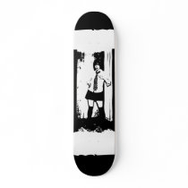 Cosplay Schoolgirl black & white model Skateboard Decks