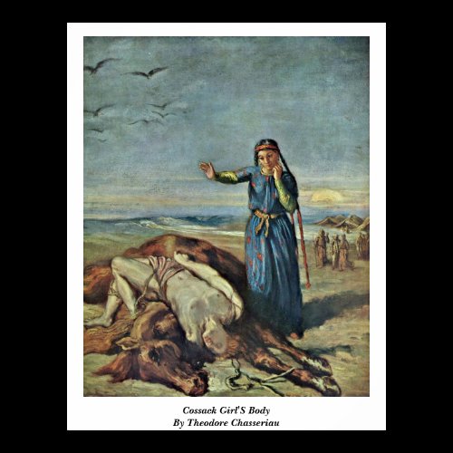 Cossack Girl'S Body By Theodore Chasseriau Posters