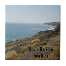 Costa costa de Santa Barbara con las pistas de fer Azulejo Cerámica