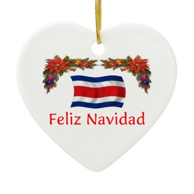 Costa Rica Christmas Ornament