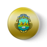 Costa Rica Coat of Arms Pinback Buttons