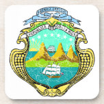 Costa Rica Coat Of Arms Coaster