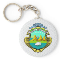 Costa Rica Coat of Arms detail keychains