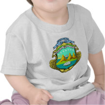 Costa Rica Coat of Arms detail Tees