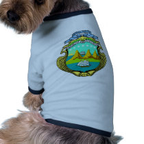 Costa Rica coat of arms pet clothing by demavin Costa Rica coat of arms pet clothing