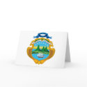Costa Rica Coat of Arms Greeting Card