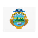 Costa Rica Coat of Arms Postcard