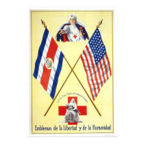 Costa Rica - Emblems of Liberty and Humanity posters by lc_wpa Costa Rica - Emblems of Liberty and Humanity posters