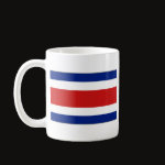 Costa Rica Flag Map Classic Mug