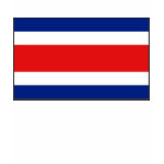 Costa Rica Flag + Map Spaghetti Top