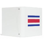 Costa Rica flag 3 Ring Binders