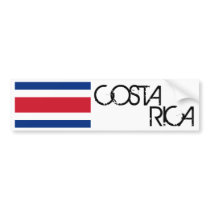 Costa Rica Flag Bumper Sticker