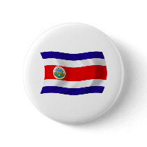 Costa Rica Flag Button by LivingFlags2 Costa Rica Flag Button