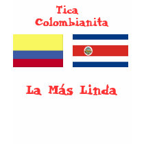 costa_rica_flag, colombian_flag, Tica, Colombia... t-shirts