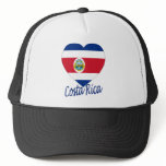 Costa Rica Flag Heart hats