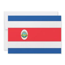Costa Rica Flag invitations