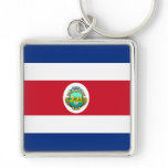 costa rica flag keychain