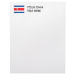 Costa Rica Flag Letterhead Design