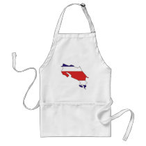 Costa Rica flag map aprons