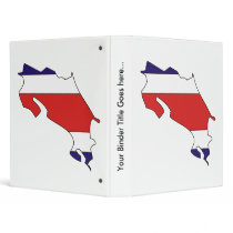 Costa Rica Flag Map full size Binder