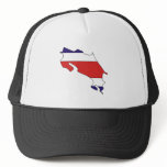 Costa Rica Flag Map full size hats
