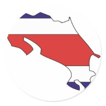 Costa Rica flag map stickers by FlagStore Costa Rica flag map stickers