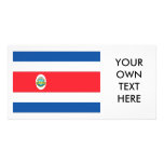 Costa Rica Flag Photo Card Template