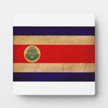 Costa Rica Flag Plaque