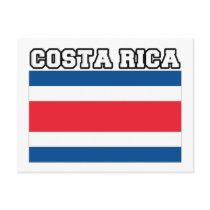 Costa Rica Flag postcards by worldflagtshirts Costa Rica Flag postcards