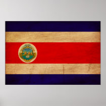 Costa Rica Flag Print